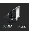 20W LED Schijnwerper - Samsung Chip, Directe Aansluiting, 4000K, Zwarte Behuizing