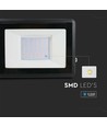 30W LED breedstraler, Samsung LED chip - IP65, koud wit, zwart, ingebouwde lasdoos, buiten