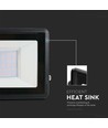 30W LED breedstraler, Samsung LED chip - IP65, koud wit, zwart, ingebouwde lasdoos, buiten