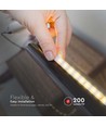 5m 4W/m LED strip, 200lm/W, RA90 - 24V, IP20, 4000K, 90 LED per meter