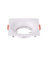 GU10 inbouwspot - Wit, vierkant, PC kunststof, gat: Ø80 mm, afm: 88x88 mm, zonder lichtbron