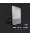 50W LED breedstraler met Samsung chip - 137lm/W, IP65, zwart, 6500K, 5 jaar garantie