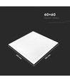 60x60 LED paneel, 45W - Samsung LED chip, 5 jaar garantie, witte rand