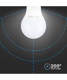E14 8,5W LED lamp - A60, Samsung LED chip, 806lm, vervangt 60W