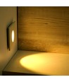 3W vierkante LED inbouwspot voor trappen - 4000K, 270lm, gat: 62mm, afm: 80x80mm