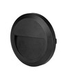 2W LED wandlamp voor trappen - Rond, zwart, 3000K, 80lm, Ø15cm, binnen / buiten