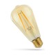 E27 2W LED-lamp - ST64, kooldraad, amberkleurig glas, extra warm
