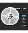 5m 8W/m spatwaterdichte LED strip - 24V, IP65, 120 LED per meter, 6500K