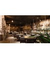E14 2W LED-kaarslamp - C35, filament, amberkleurig glas, extra warm