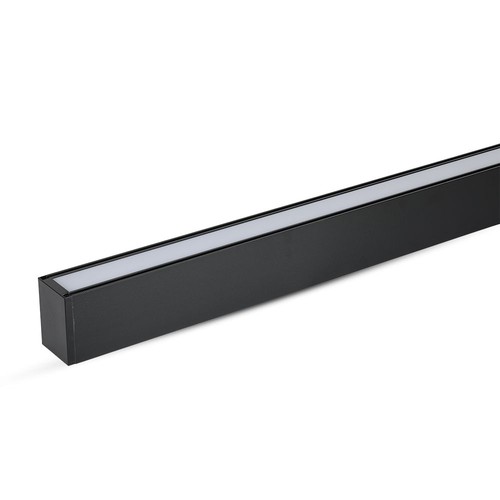 40W LED lineair pendelarmatuur, zwart - Samsung LED chip, 4000K, 120cm, 5 jaar garantie