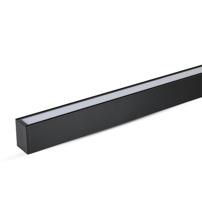 40W LED lineair pendelarmatuur, zwart - Samsung LED chip, 4000K, 120cm, 5 jaar garantie