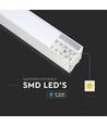 120cm 40W LED lineair armatuur met Samsung chip - Wit, 120° stralingshoek, incl. 1,5m draadophanging