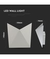 Wandlamp 5W - 3000K, Grijs huis