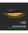 9W LED wandlamp - Zwart, 1070lm, 3000K, aluminium, binnen