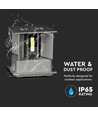 11W LED wandlamp - Bridgelux chip, 3000K, grijs, vierkant, aluminium, IP65