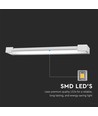 18W rechthoekige LED wandlamp - 360° draaibaar, 4000K, IP44, 60cm, incl. lichtbron