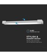 18W rechthoekige LED wandlamp - 360° draaibaar, 4000K, IP44, 60cm, incl. lichtbron