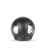 4W Wandlamp Rond - LED, 4000K, IP65, Zwarte behuizing