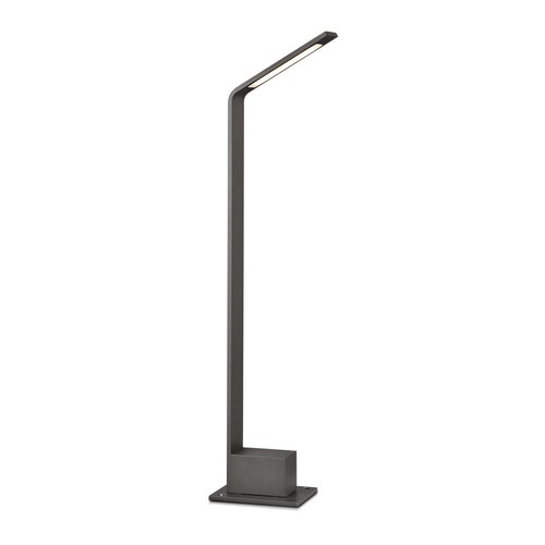 6W tuinlamp, 80cm, IP65 - Grijs, 810lm, 4000K, buiten bolderarmatuur