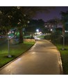 6W tuinlamp, 80cm, IP65 - Grijs, 810lm, 4000K, buiten bolderarmatuur
