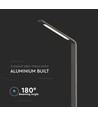 6W tuinlamp, 80cm, IP65 - Grijs, 810lm, 4000K, buiten bolderarmatuur
