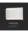 10W LED wandlamp met up/down licht - Bridgelux chip, IP54, wit, 4000K