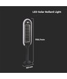 5W LED tuinlamp met zonne-energie en sensor - IP65, 70cm hoogte, spies/voet, 4000K, zwart/wit, 360 graden lichtopbrengst
