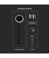 2 st. 3W LED tuinlamp op zonne-energie - IP65, 2-in-1 spies of voet, in hoogte verstelbaar 42-80cm, zwart/wit, incl. batterij