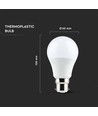 B22 8,5W LED lamp - A60, 806lm, vervangt 60W