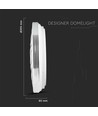 40W LED designer plafondlamp - 4000lm, 3-in-1 CCT, dimbaar met afstandsbediening, Ø39,5cm, Wave cover