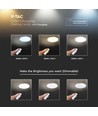 LED design plafondlamp - 30W/60W/30W, afstandsbediening, CCT-wisselend, dimbaar, diamanten kap