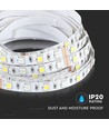 5m 13W/m COB-LED strip, RA90 - 24V, IP20, 512 LED p.m., 3000K