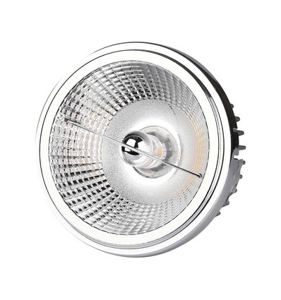 AR111 LED vervangbare reflector spot 20W - 6400K, 40°/20°, zilver