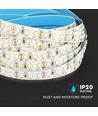 5m 12W/m LED strip, Samsung LED chip - 12V, 120 LED p.m., IP20, 10mm breedte