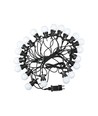 0,5W - LED Lichtsnoer Lampjes, 10m, 20 Lampjes, EU Stekker, 6000K, 24V