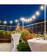0,5W - LED Lichtsnoer Lampjes, 10m, 20 Lampjes, EU Stekker, 6000K, 24V