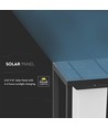 2W zonnecel paaltje - Samsung LED-chip, 3000K, grijs huis