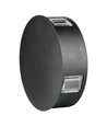 3W Ø15cm ronde LED wandlamp - IP65, zwart, 3000K, buiten, incl. lichtbron