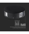 3W Ø15cm ronde LED wandlamp - IP65, zwart, 3000K, buiten, incl. lichtbron