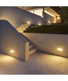 12W buiten wandlamp - 1250lm, IP65, grijs, 6400K, 26,5cm breedte