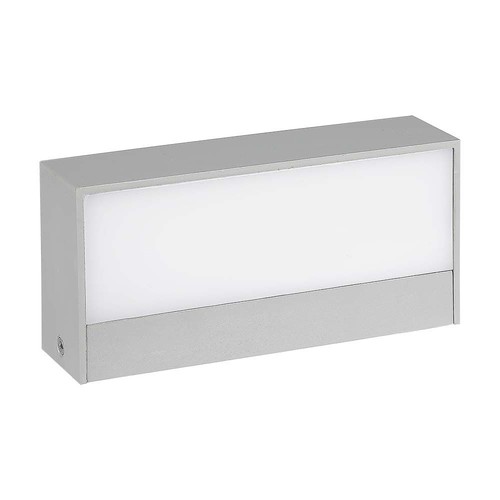 9W buitenhuis - LED, op/omlaag, zacht licht, medium, 6400K, grijs