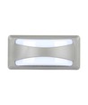 12W LED Bulkhead wandlamp - IP65, 3000K, grijs, 230x110mm, incl. lichtbron