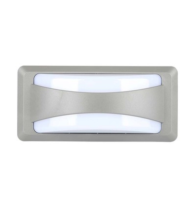 12W LED Wandlamp - Softlight, 4000K, Grijs Huis