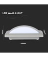 12W LED Wandlamp - Softlight, 4000K, Grijs Huis