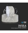 5W LED wandlamp - IP65, grijs, 4000K, verstelbaar, 11 x 5,4 cm