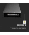 6W Zwarte wandlamp met up/down licht - IP65, aluminium, 3000K, incl. lichtbron