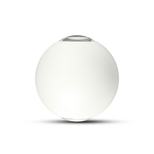 4W witte LED wandlamp - IP65, 4000K, rond, buiten, incl. lichtbron