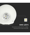 4W witte LED wandlamp - IP65, 3000K, rond, buiten, incl. lichtbron