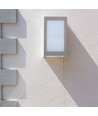 12W LED wandlamp, IP65 - Grijs, 1250lm, 3000K, buiten, vierkant