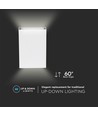 4W LED wandlamp - IP65, wit, 3000K, PC kunststof, incl. lichtbron